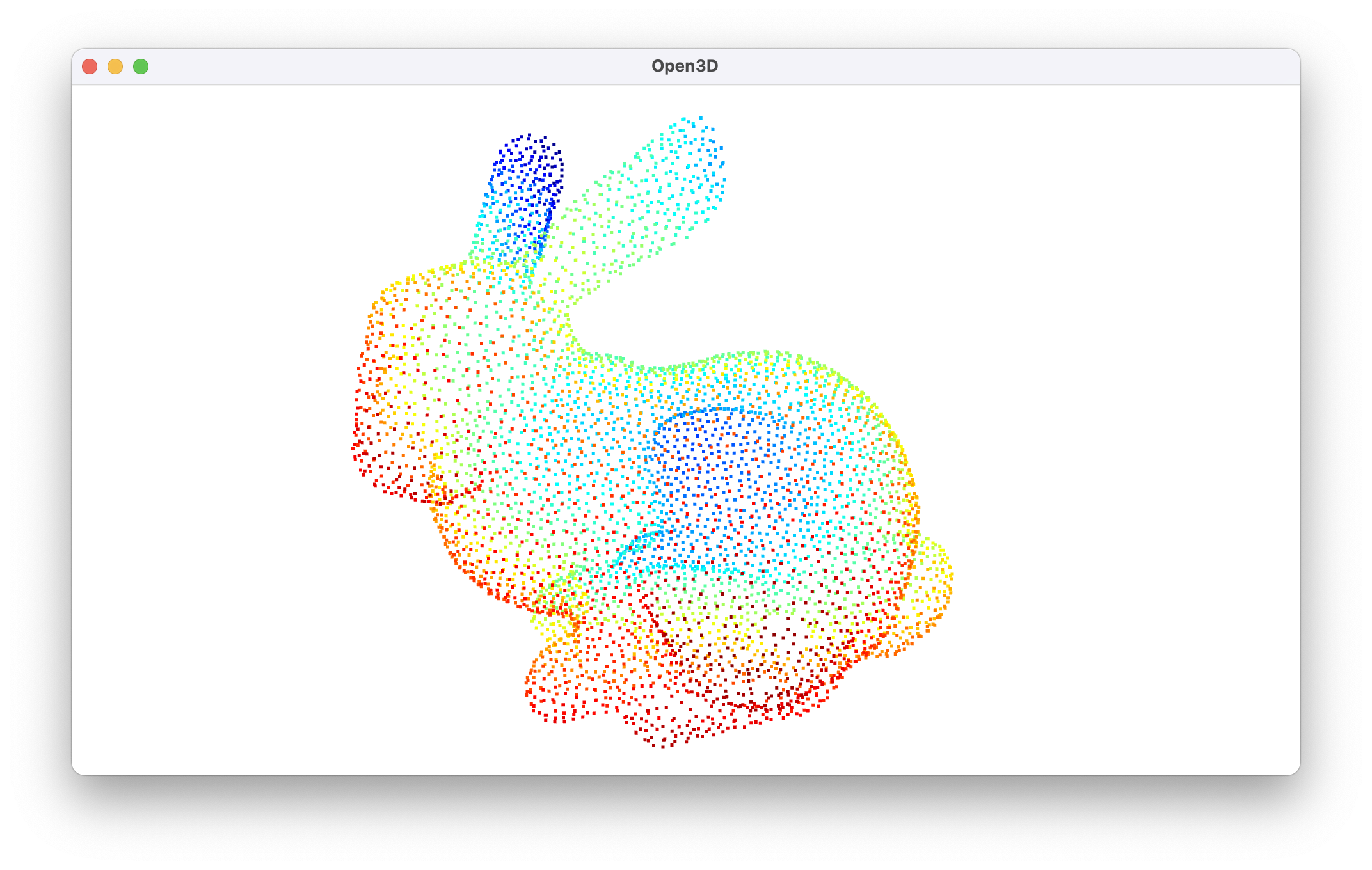 Bunny point cloud