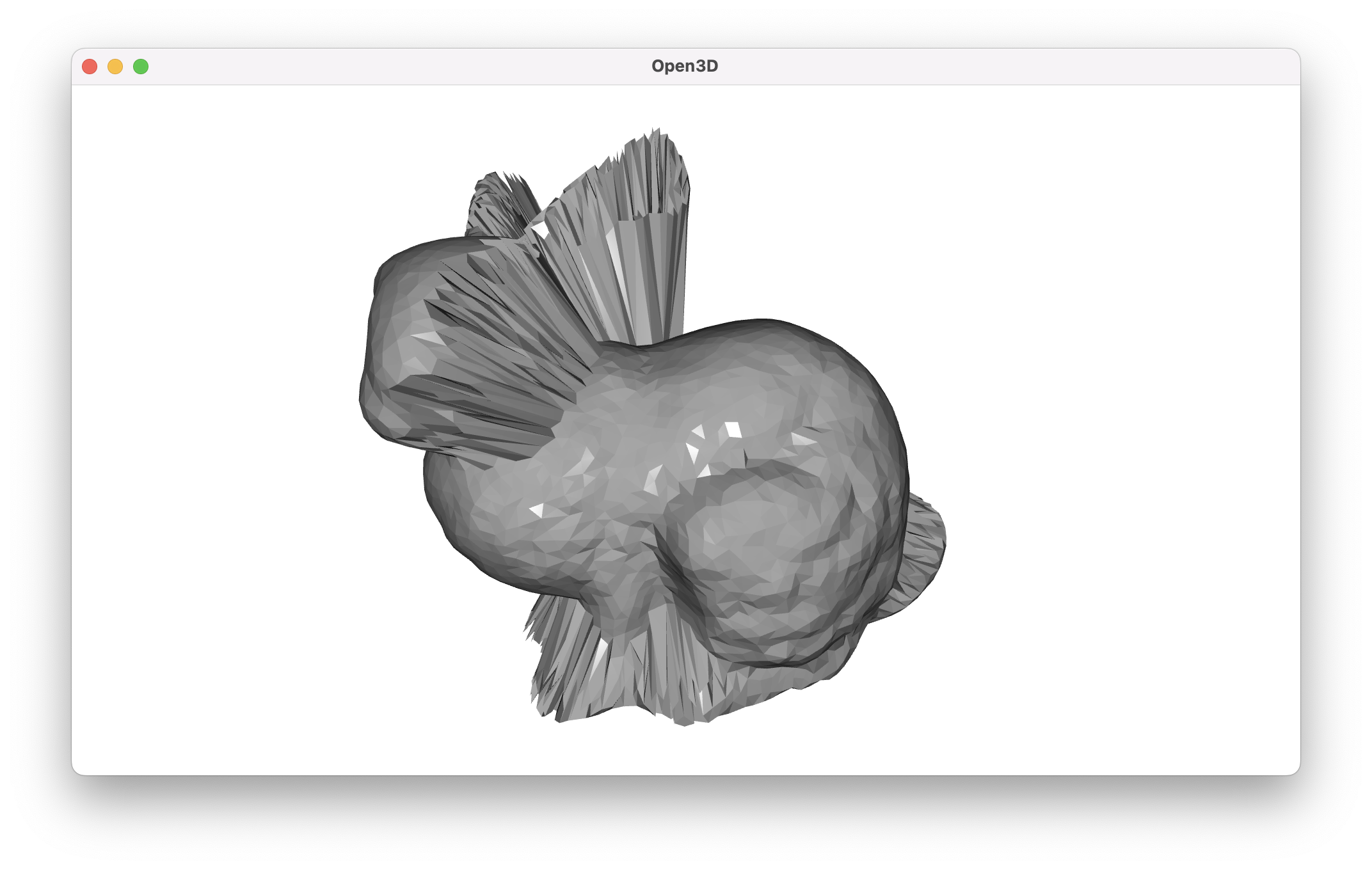 Naive mesh from spherical projection