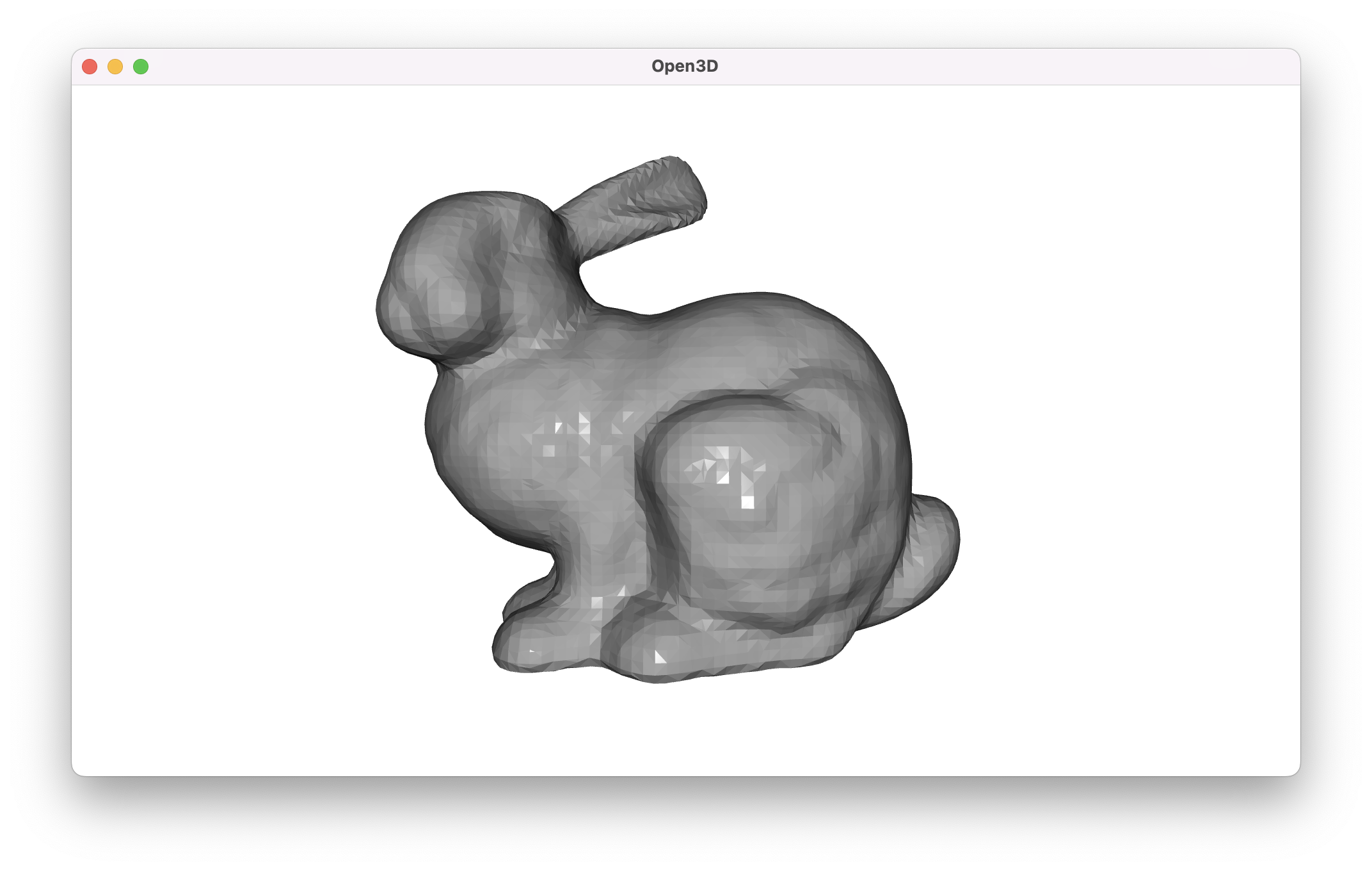 Poisson surface reconstruction with original bunny